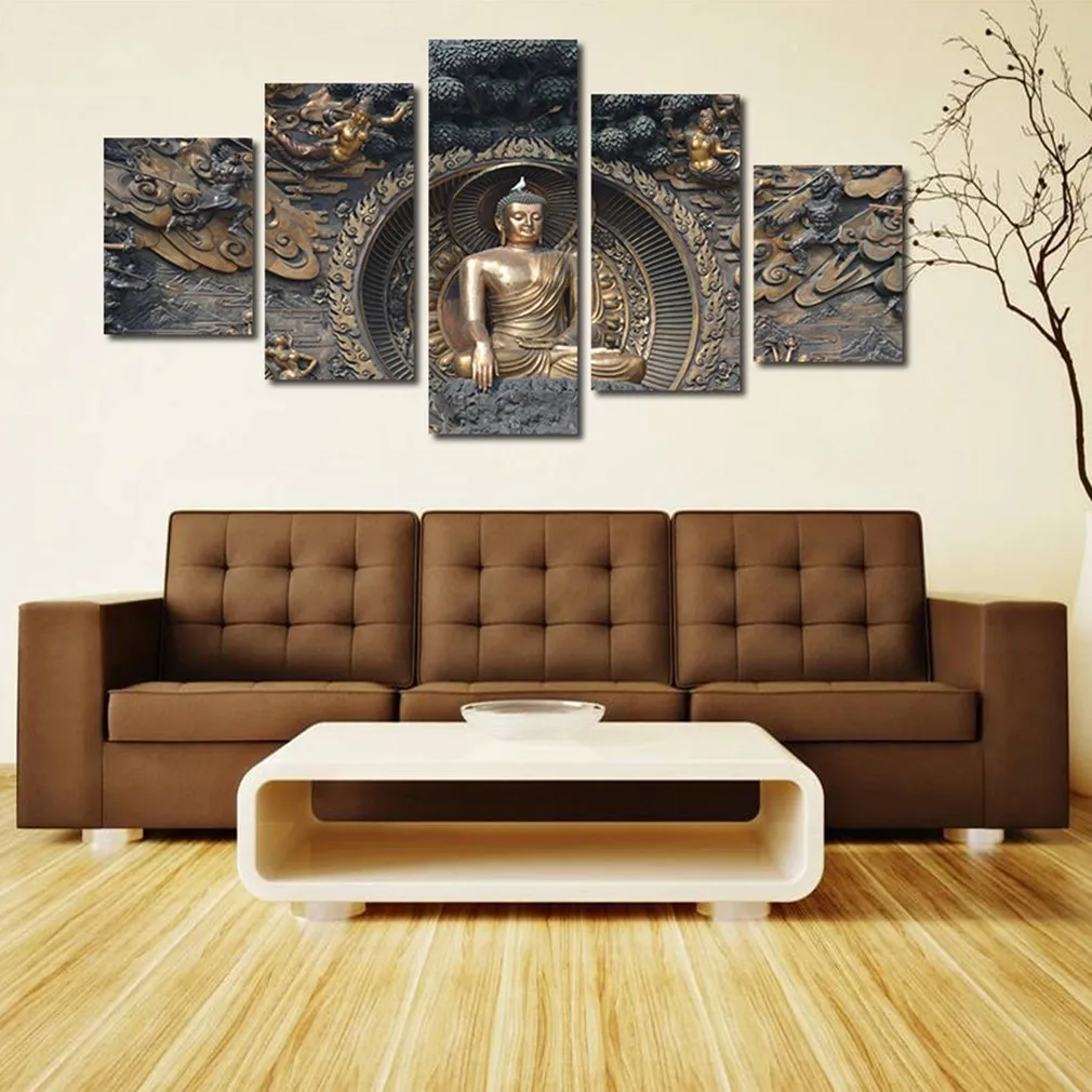 11053 Black Gold Exquisite Body Buddha Statue Frameles Painting Decoration Art Canvas Modern Home Decoration Painting