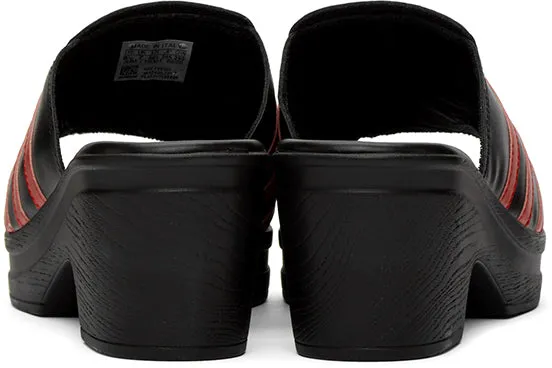 adidas LOTTA VOLKOVA Black Trefoil Heeled Sandals