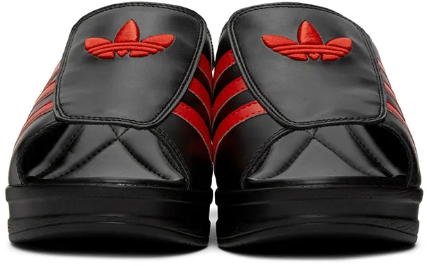adidas LOTTA VOLKOVA Black Trefoil Heeled Sandals
