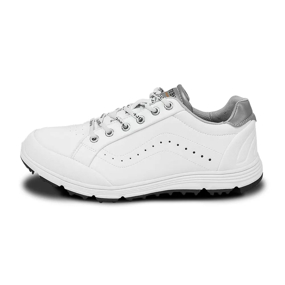 Ask Echo G718 Men's Breathable Spikeless Golf Shoes / White