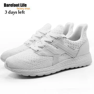 barefoot life red sneakers woman and man,sport running,athletic outdoor walking,breathable comfortable shoes