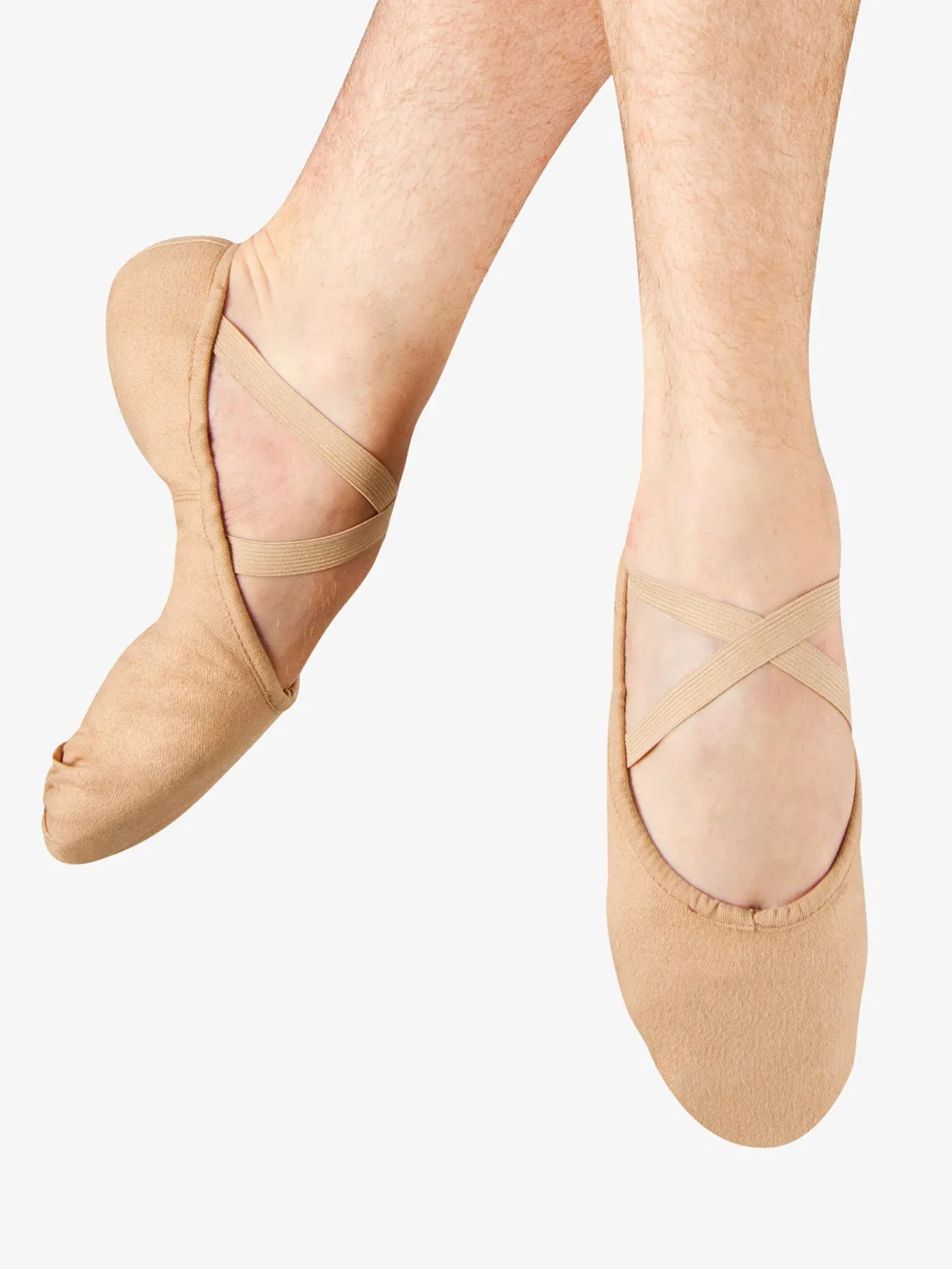 Bloch S0277L Pump Canvas Split-Sole Ballet Shoes - FLESH