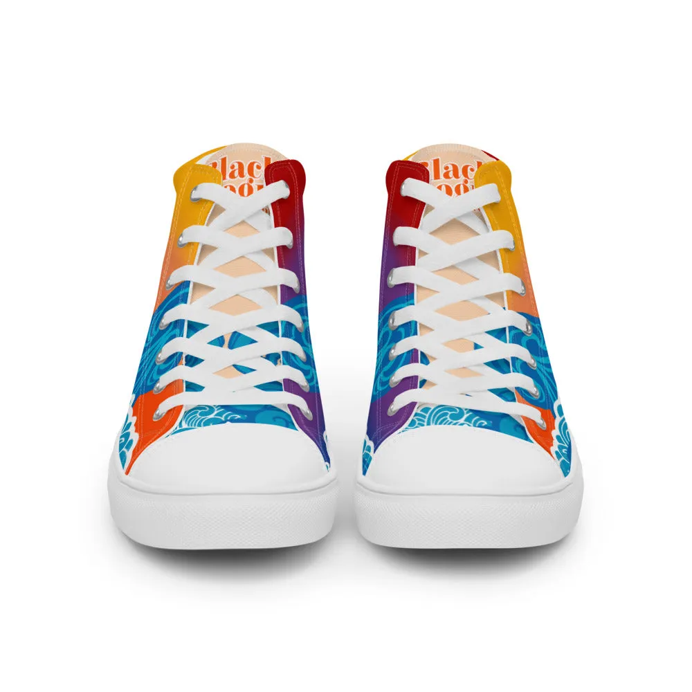 BMCLUB Wavy Men’s high top canvas shoes