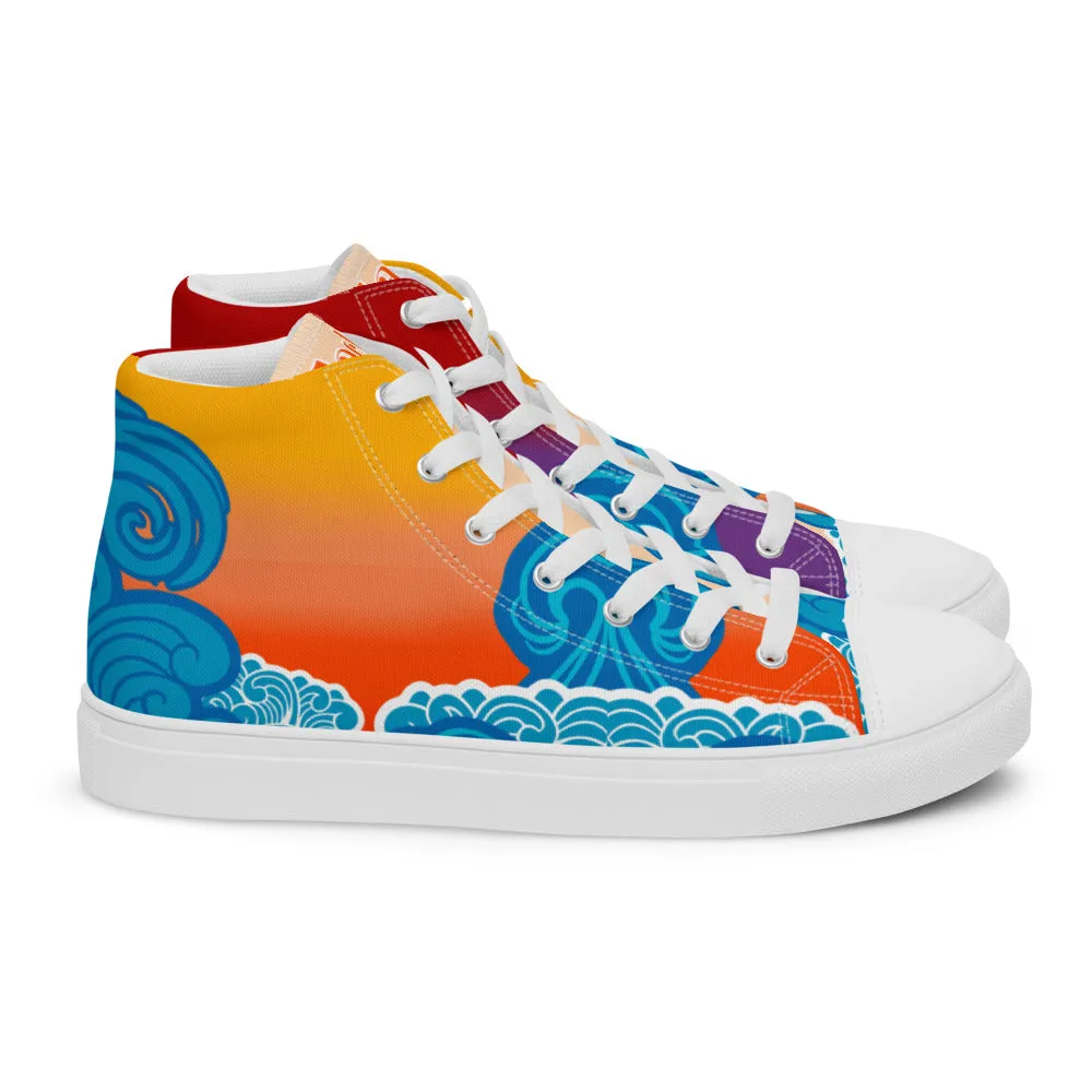 BMCLUB Wavy Men’s high top canvas shoes