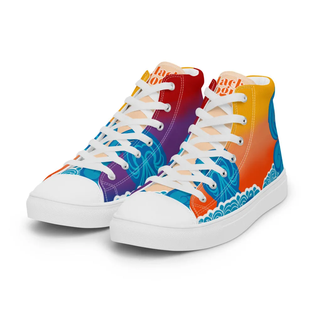 BMCLUB Wavy Men’s high top canvas shoes