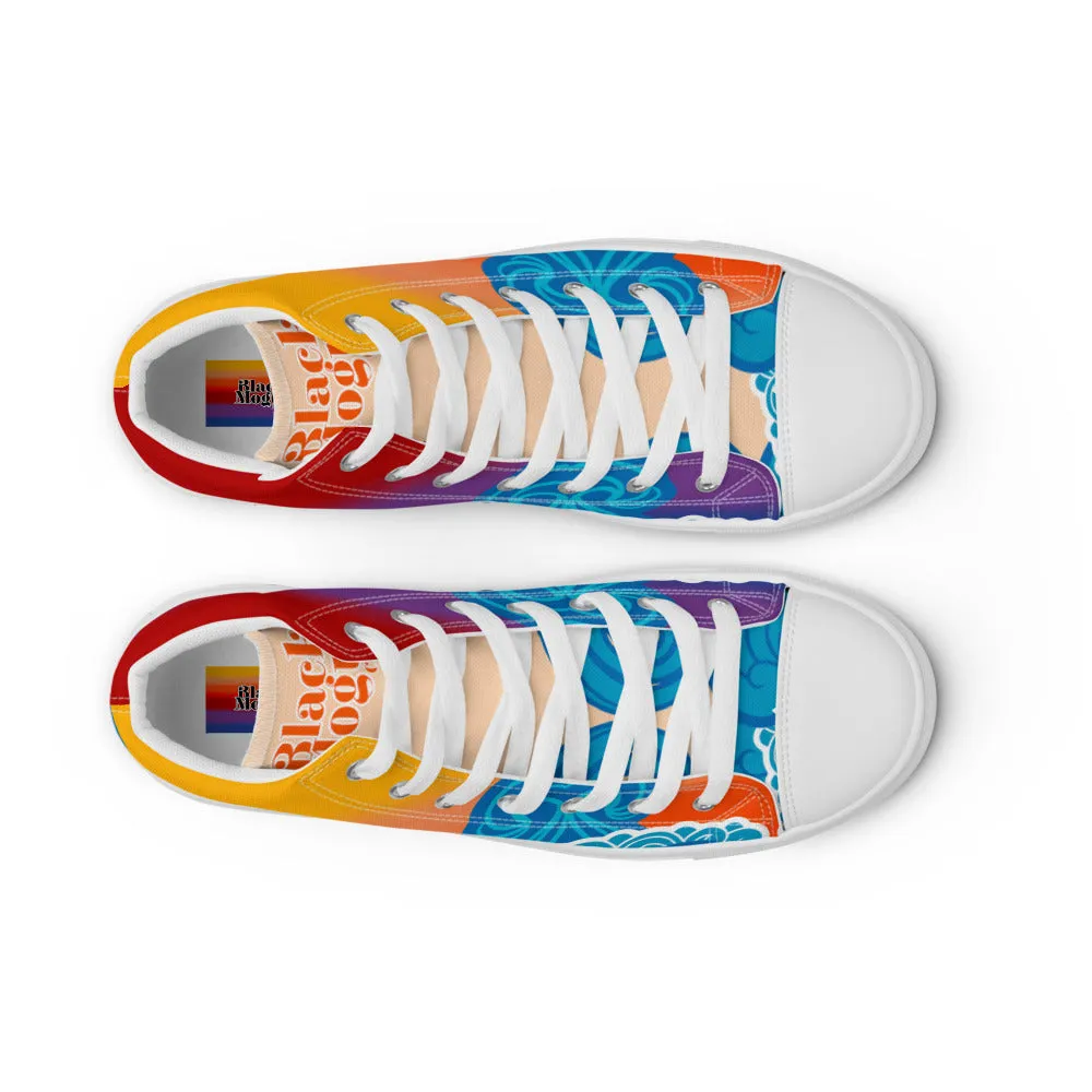 BMCLUB Wavy Men’s high top canvas shoes