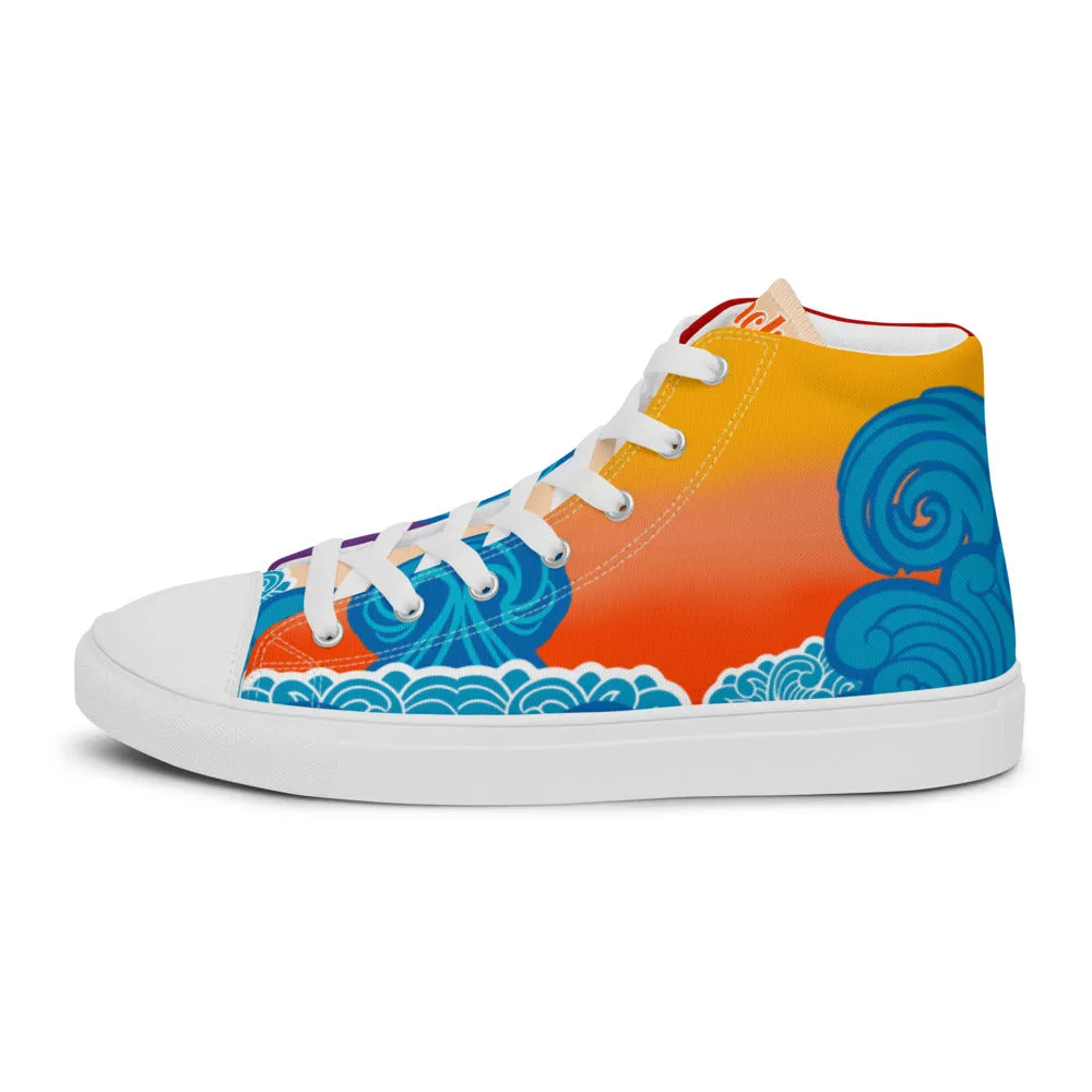 BMCLUB Wavy Men’s high top canvas shoes