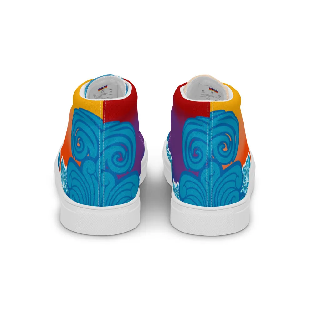 BMCLUB Wavy Men’s high top canvas shoes