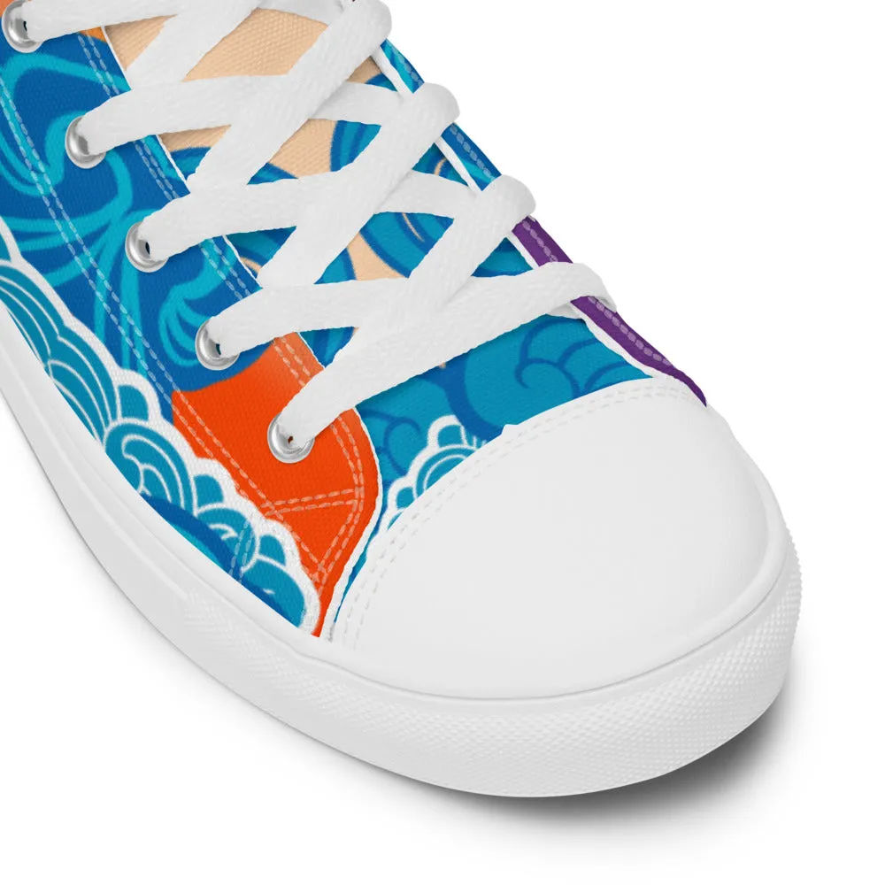 BMCLUB Wavy Men’s high top canvas shoes