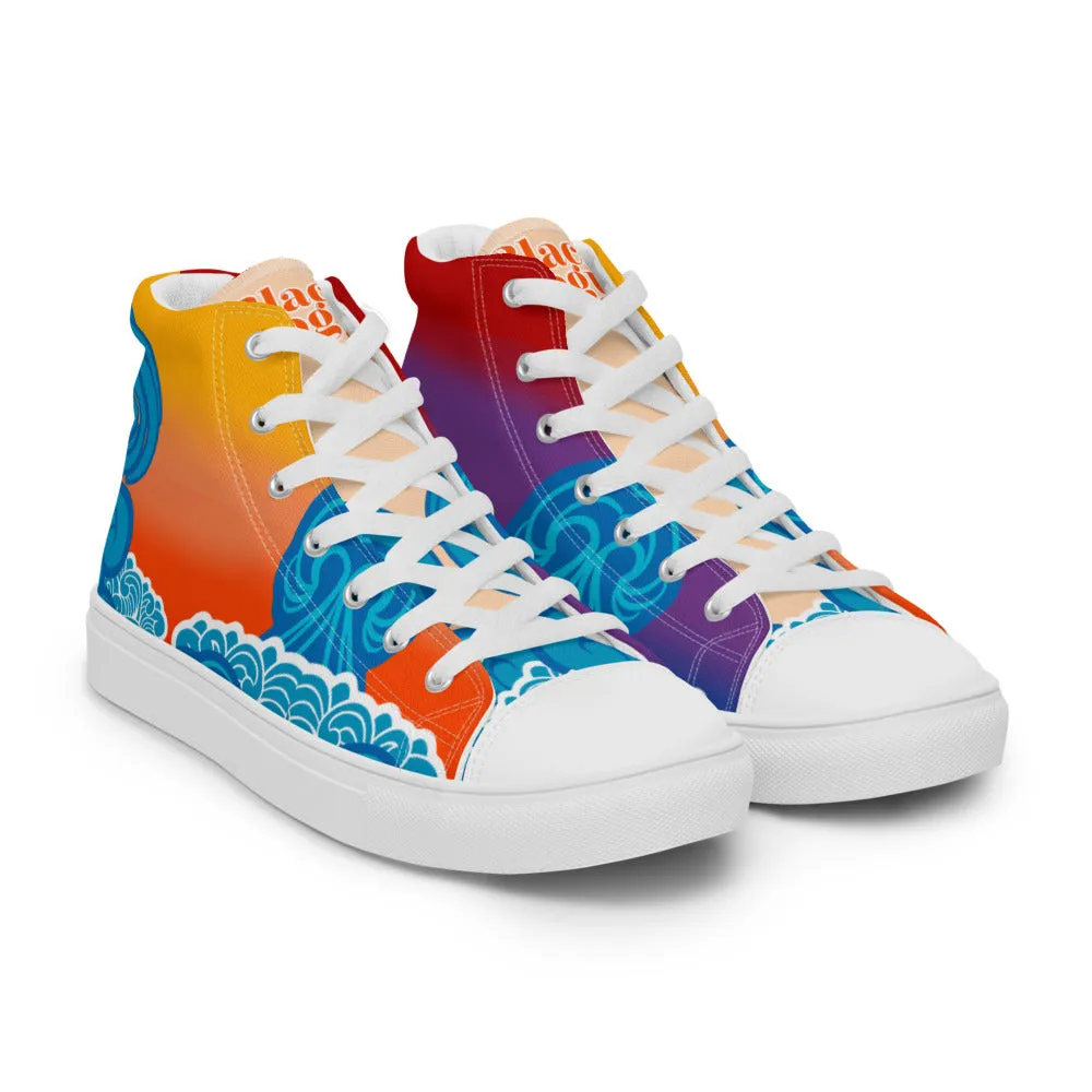 BMCLUB Wavy Men’s high top canvas shoes
