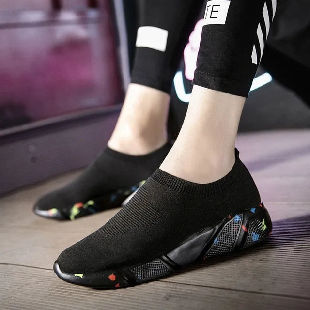 Breathable Ankle Boot Women Socks Shoes Female Sneakers