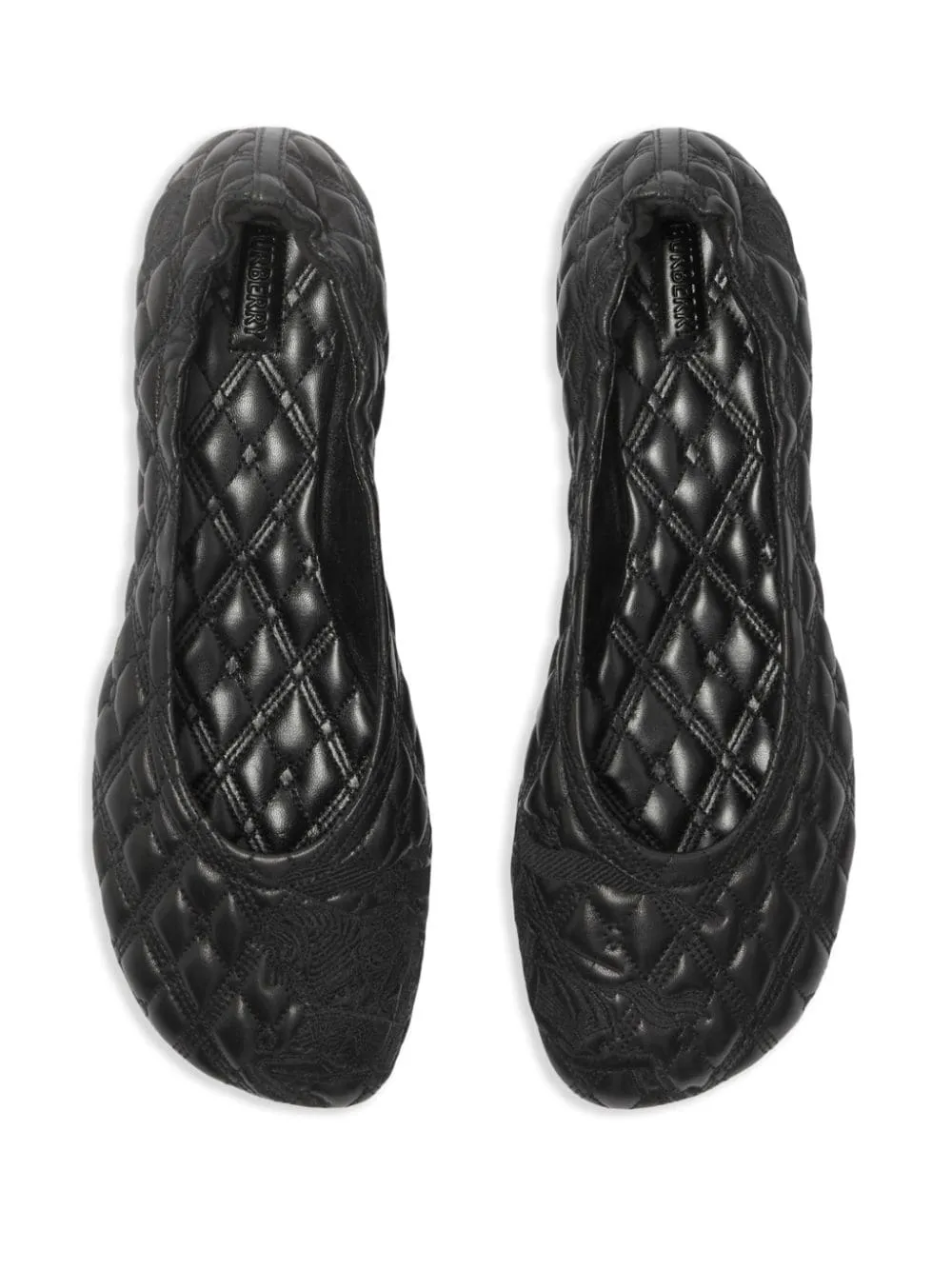 Burberry leather sadler ballerinas