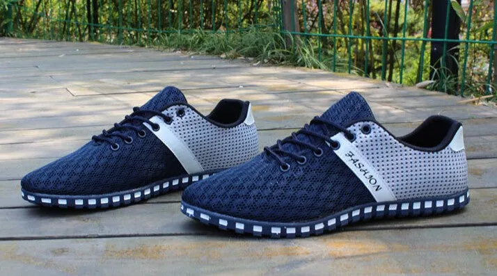 Casual Summer Lace-Up Round Toe Men's Flats