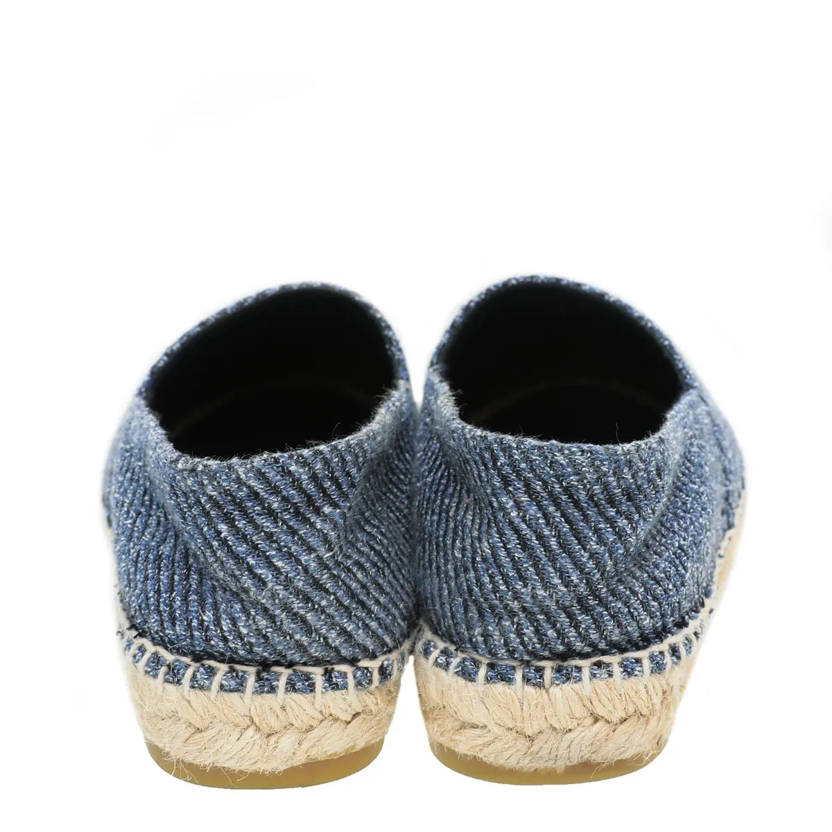 Chanel Bicolor Tweed CC Embroidered Espadrille 39