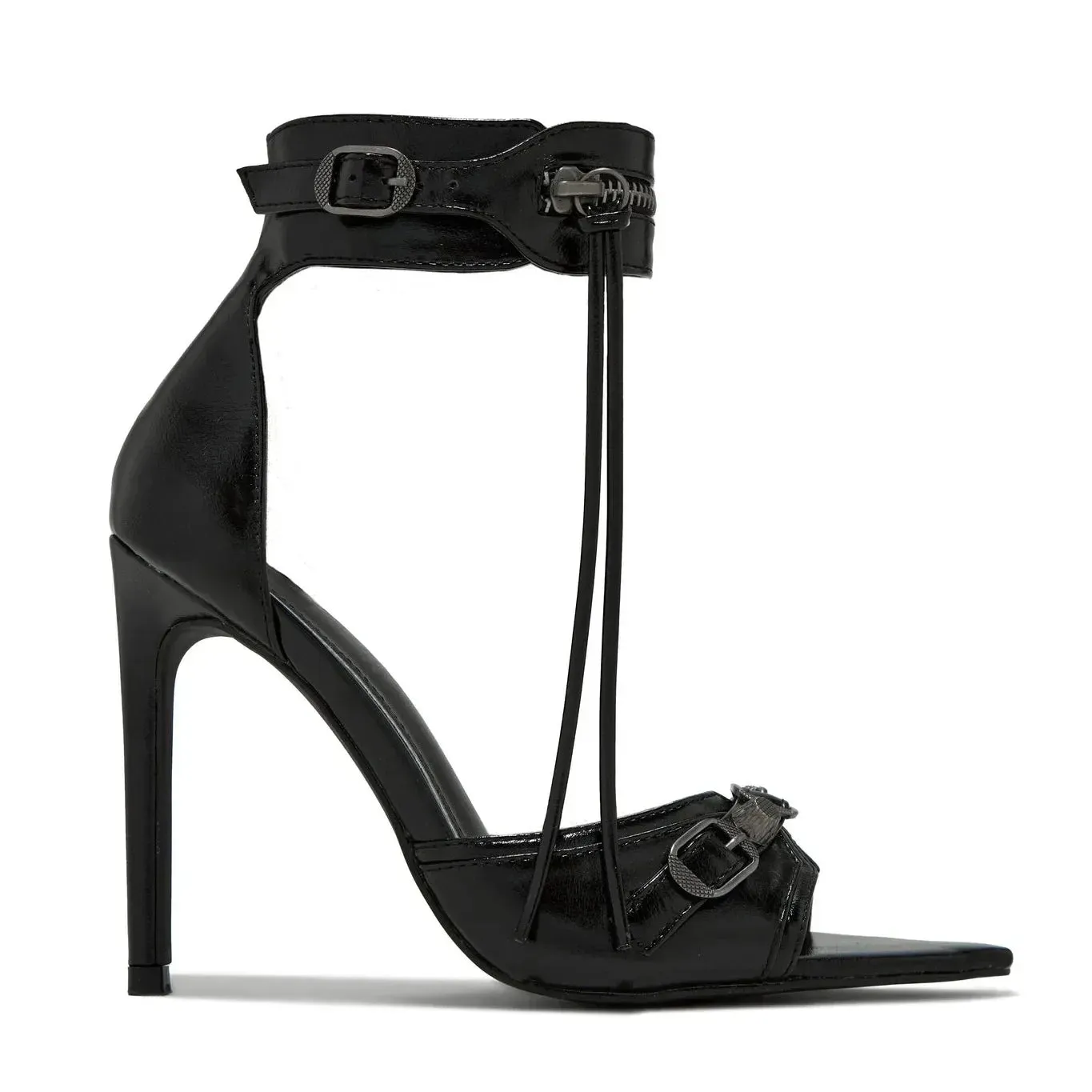 Funki Buys | Shoes | Women's Super High Zipper Strap Sandals