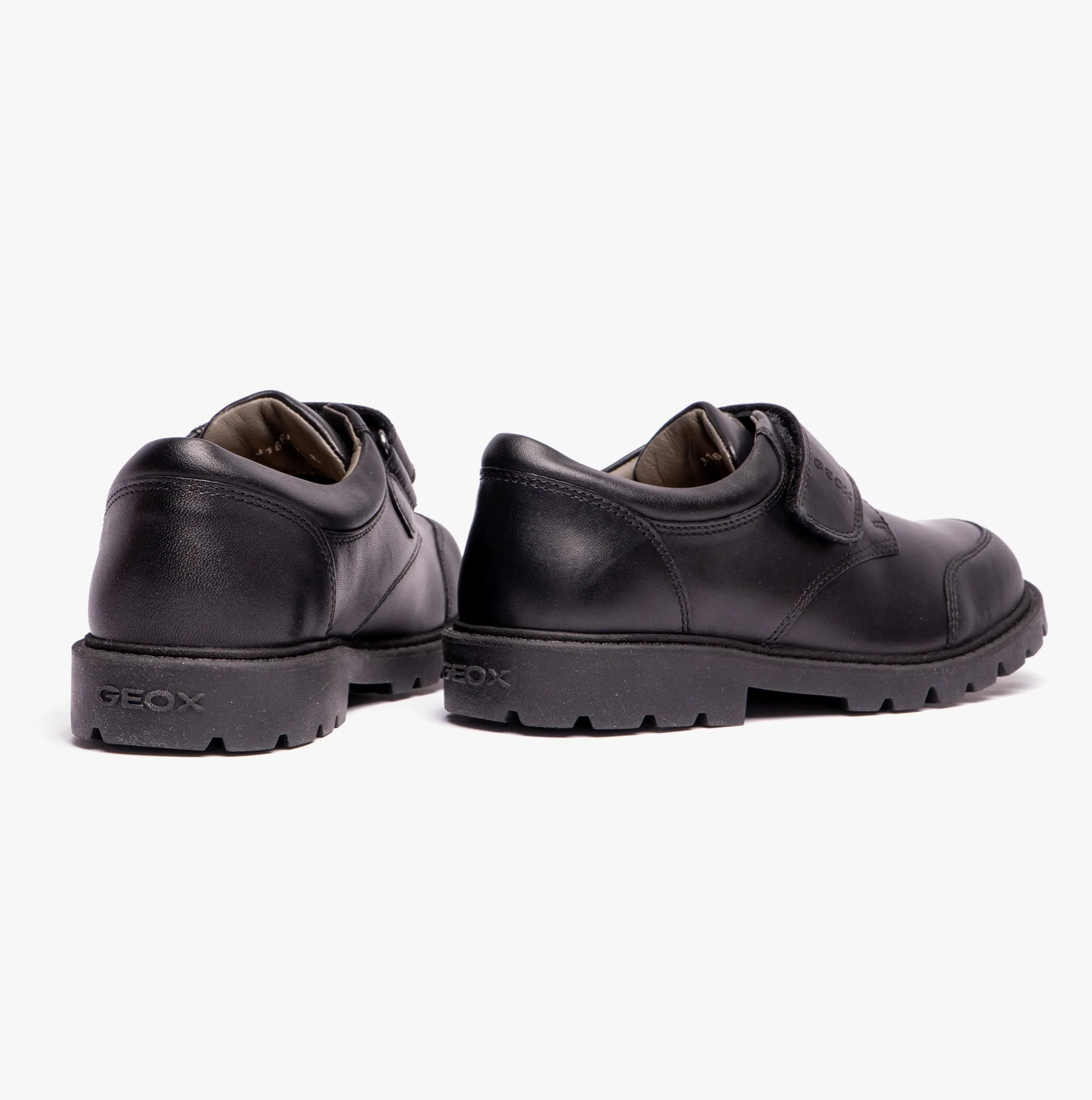 GEOX J SHAYLAX BOY Boys Formal School Shoes Black