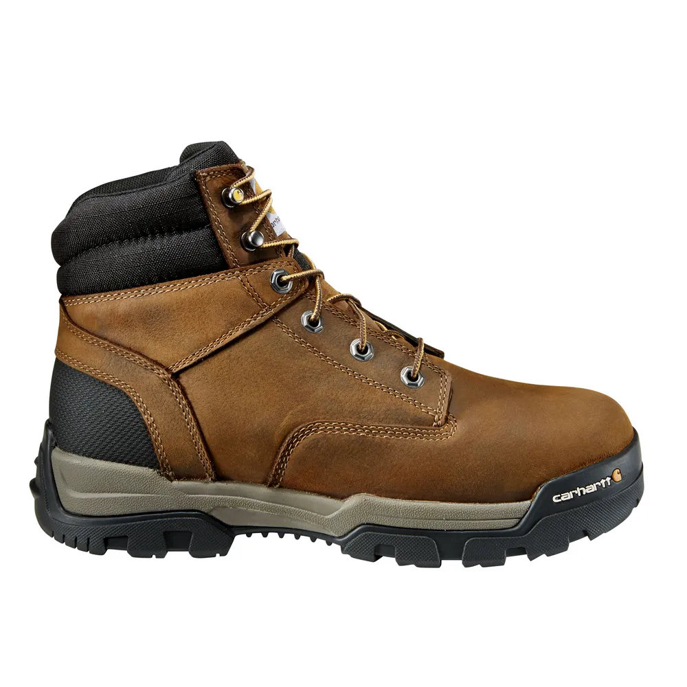 GROUND FORCE 6-INCH WATERPROOF SOFT TOE BOOT - BRN-Bison Brown Oil Tan | Carhartt CME6047