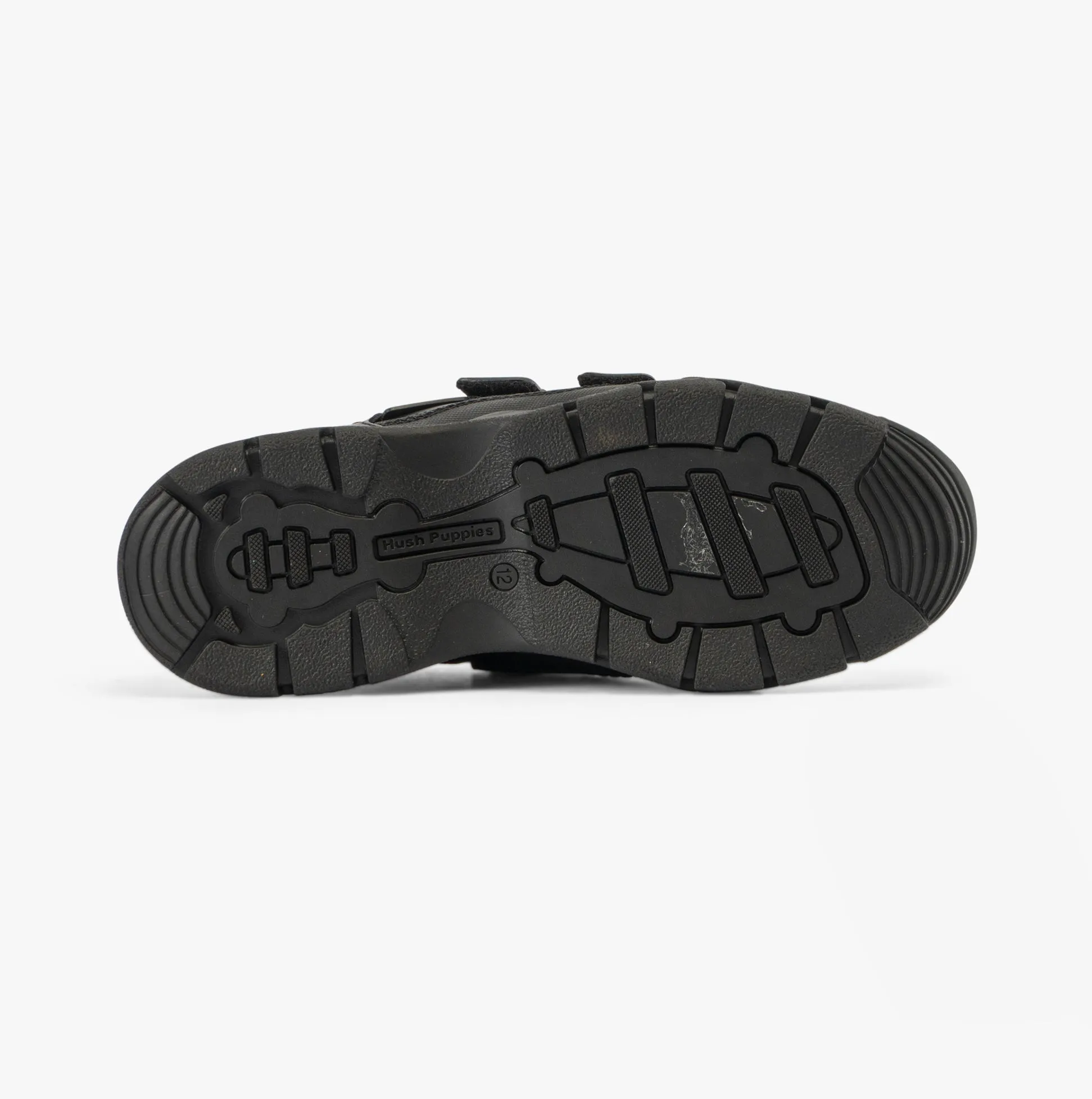 Hush Puppies TROY Boys School Shoes Black