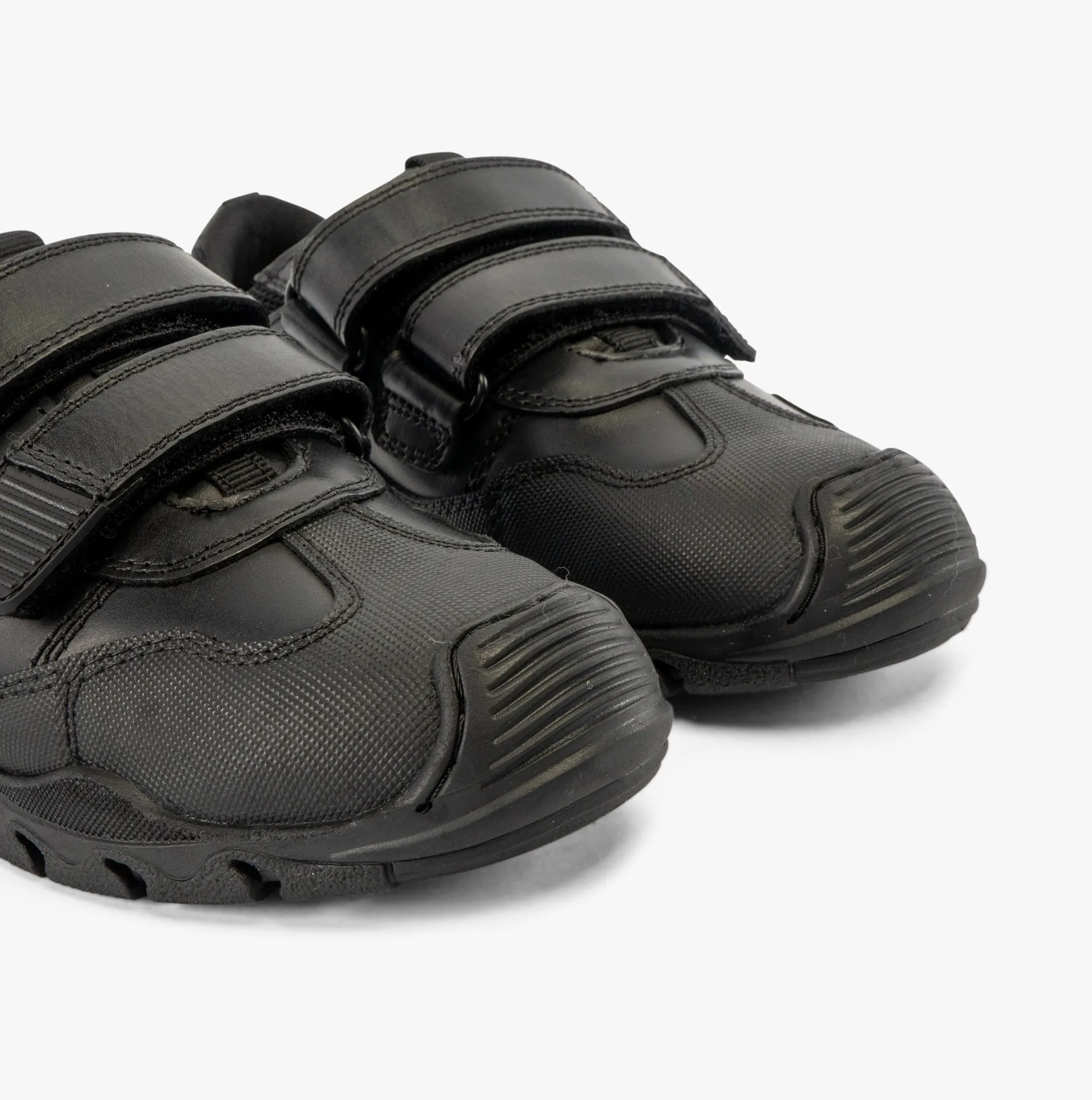 Hush Puppies TROY Boys School Shoes Black