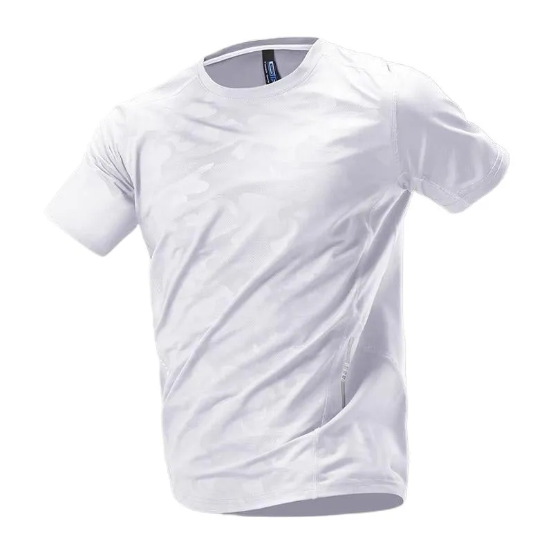 Ice Silk Reflective Breathable Summer Thin T-Shirt