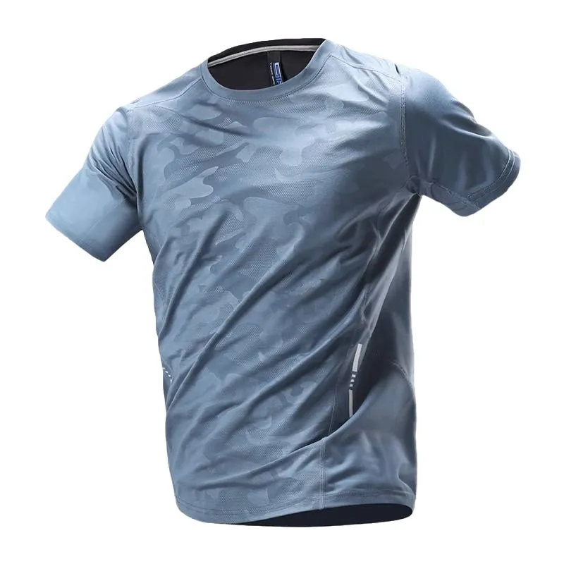 Ice Silk Reflective Breathable Summer Thin T-Shirt