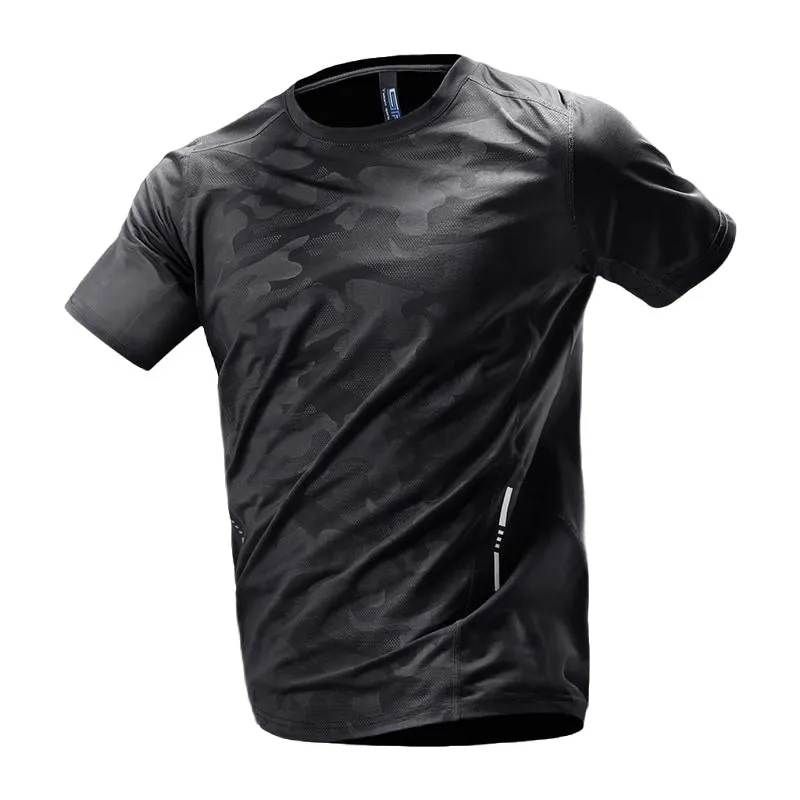 Ice Silk Reflective Breathable Summer Thin T-Shirt