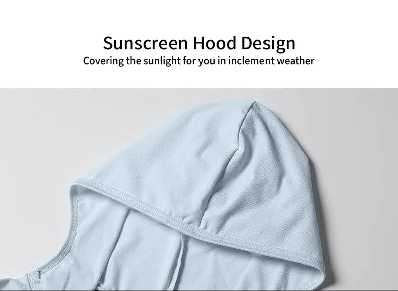 Ice Silk Thin Breathable Sunscreen UPF50  Clothing