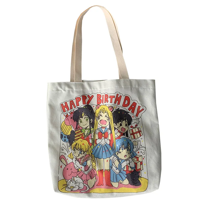 Japanese Cartoon Anime Canvas Bag