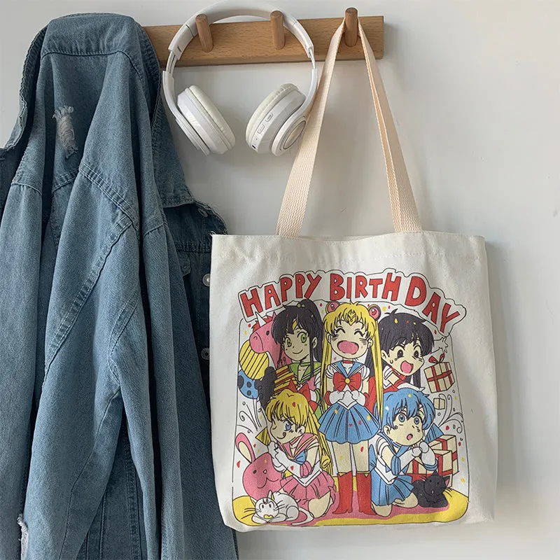 Japanese Cartoon Anime Canvas Bag