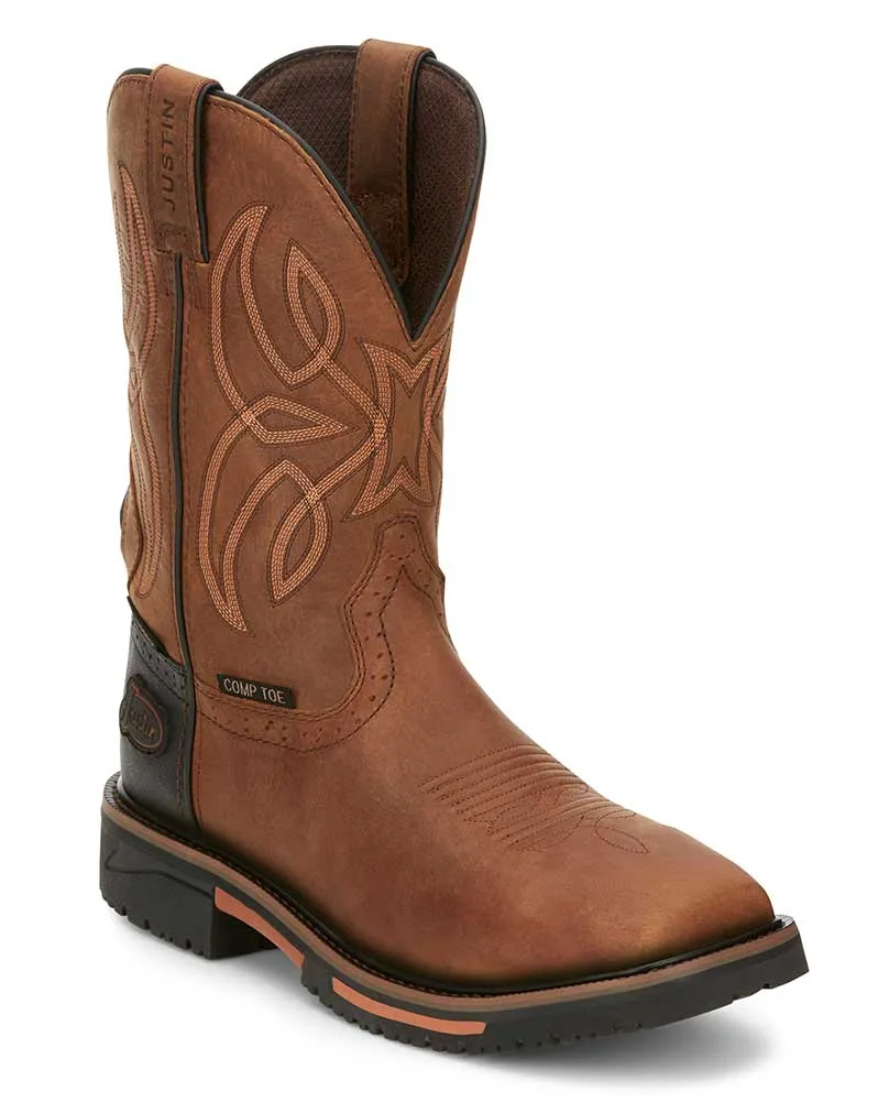 Justin Men's Dallen 11 Inch Nano CT WP Work