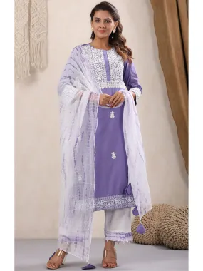 Mariam Cotton Embroidered 3-Piece Kurta Set