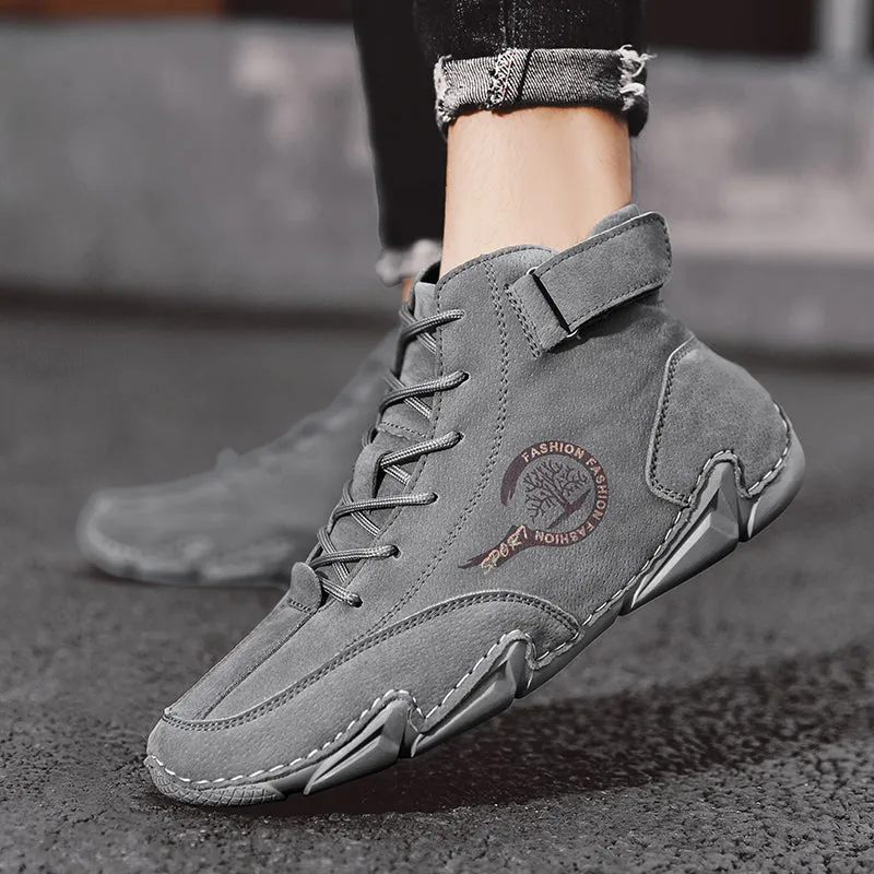 Men's Winter Casual Ankle Boots With Fur