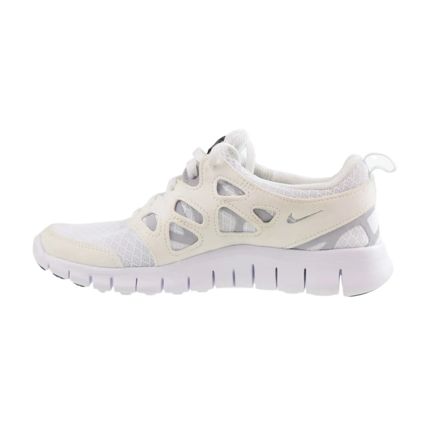 Nike Free Run 2 (GS) Big Kids' Shoes White-Wolf Grey-Black