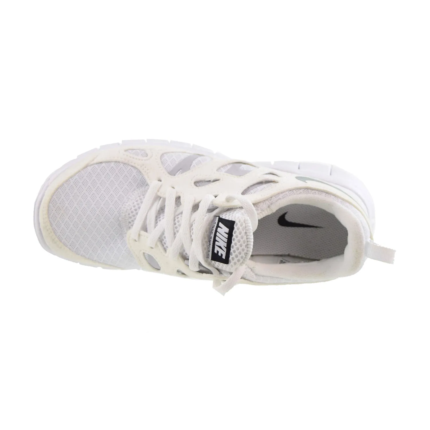Nike Free Run 2 (GS) Big Kids' Shoes White-Wolf Grey-Black