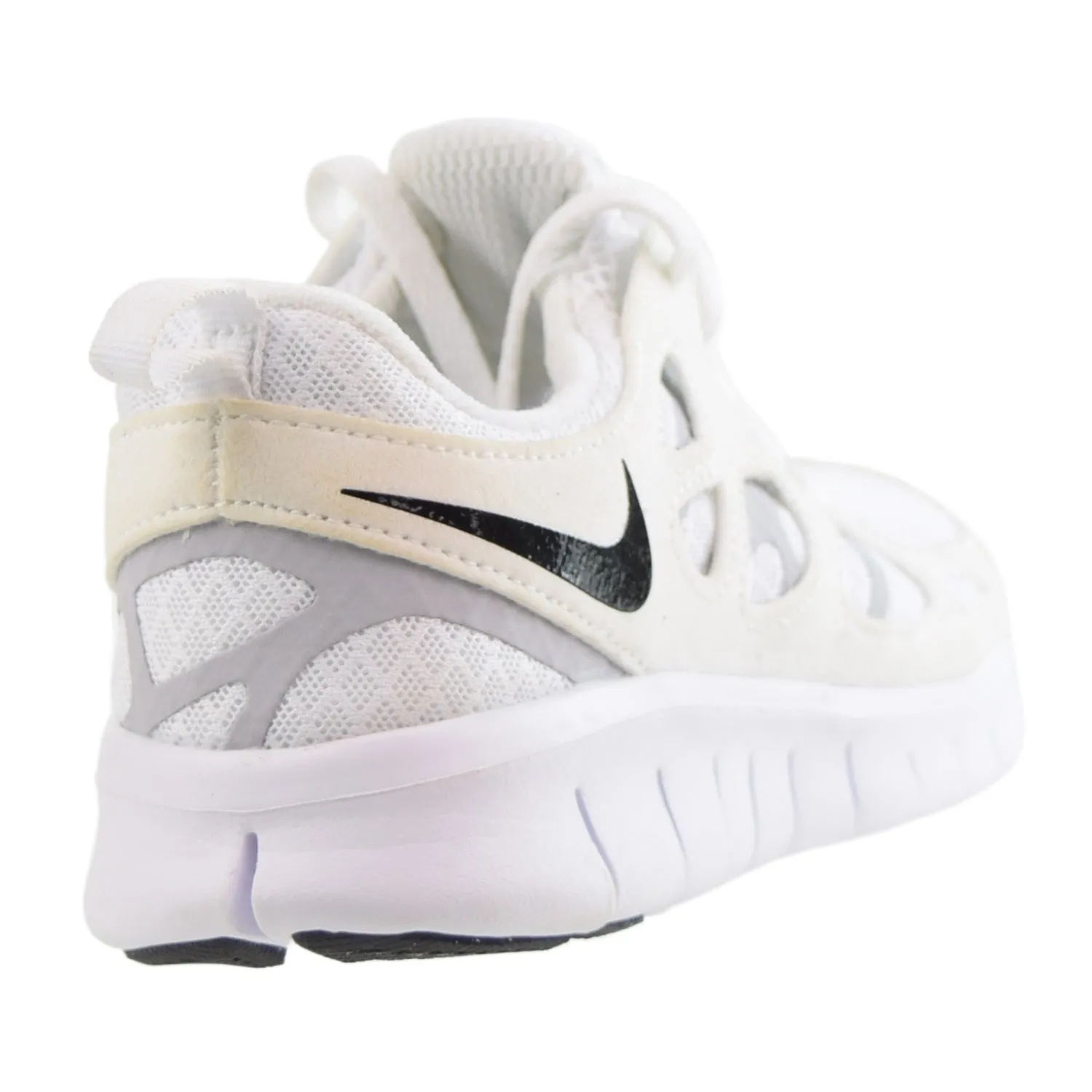 Nike Free Run 2 (GS) Big Kids' Shoes White-Wolf Grey-Black
