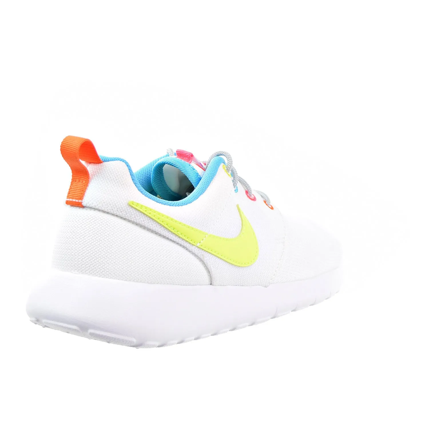 Nike Roshe Run Big Kid (GS) Shoes White/Racer Pink/Fire Pink/Volt