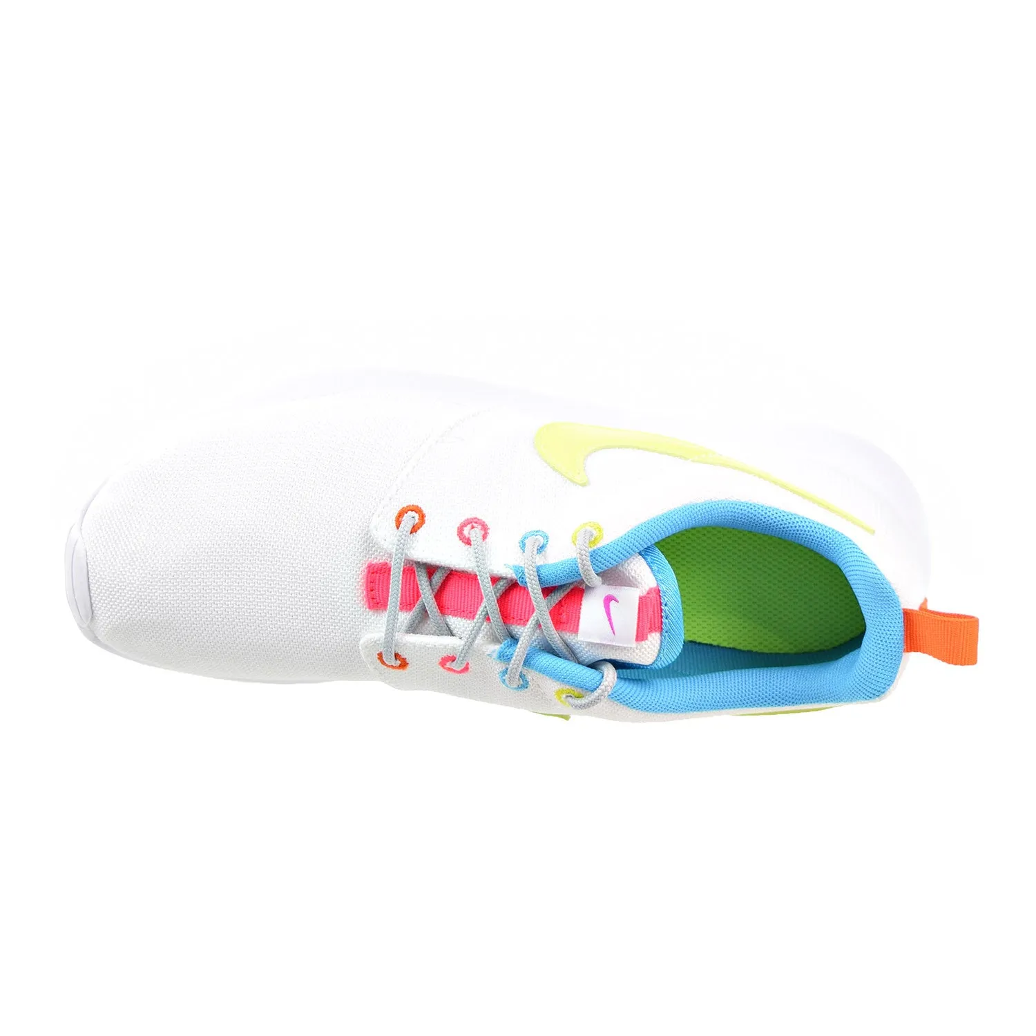 Nike Roshe Run Big Kid (GS) Shoes White/Racer Pink/Fire Pink/Volt