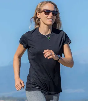 Spiro Ladies Quick Dry Performance T-Shirt | Black
