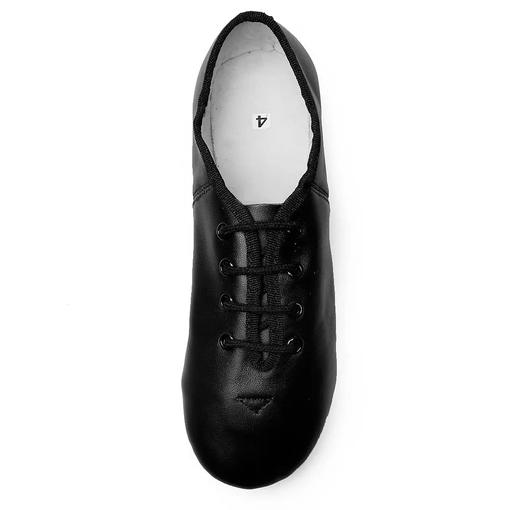 Unisex Lace Up Leather Dance Shoes Soft for Dancers