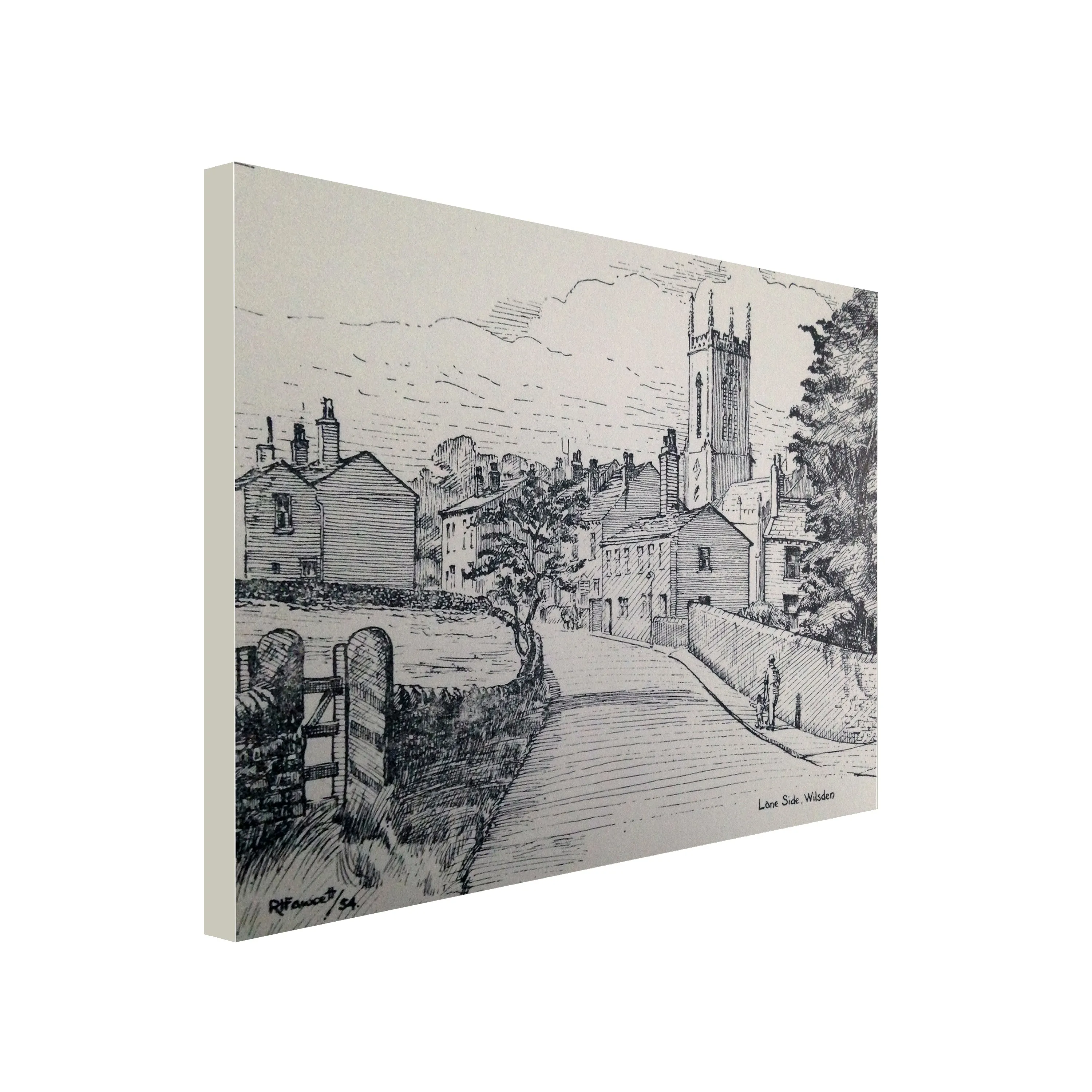 Wilsden Laneside Canvas Print